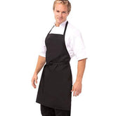BIB KITCHEN APRON,COLOR:BLACK - Mabrook Hotel Supplies